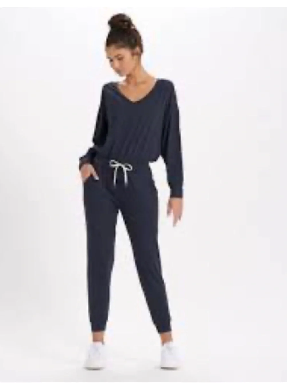 Vuori Long Sleeve Lux Jumpsuit Jogger S Lounge Athleisure Normcore Minimalist